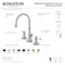 Kingston Brass KS2980BPL Bel Air Widespread Bathroom Faucet W/Brass Pop-Up, Matte Blk KS2980BPL - alternate 6